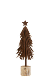 Arbre de Noël Vt+St Fl/Ht Br S - (37163)